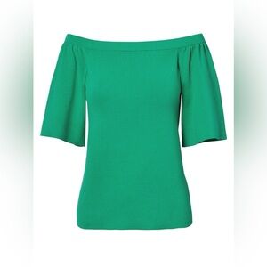 *NWT* Banana Republic Off the Shoulder Sweater in Florida Green, Size Small